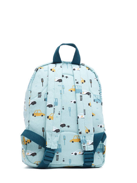 Rugzak Traffic 1 Compartiment Kidzroom Blauw mini 986 ander zicht 4
