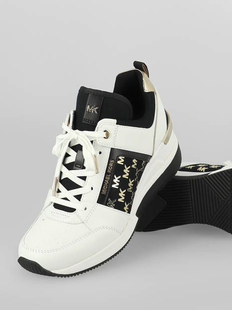 Sneakers Georgie En Cuir Michael kors Noir women T2GEFS3D vue secondaire 1