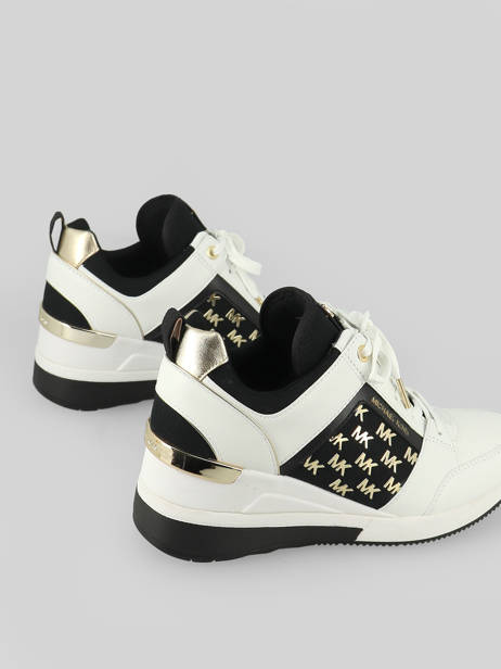 Sneakers Georgie En Cuir Michael kors Noir women T2GEFS3D vue secondaire 3