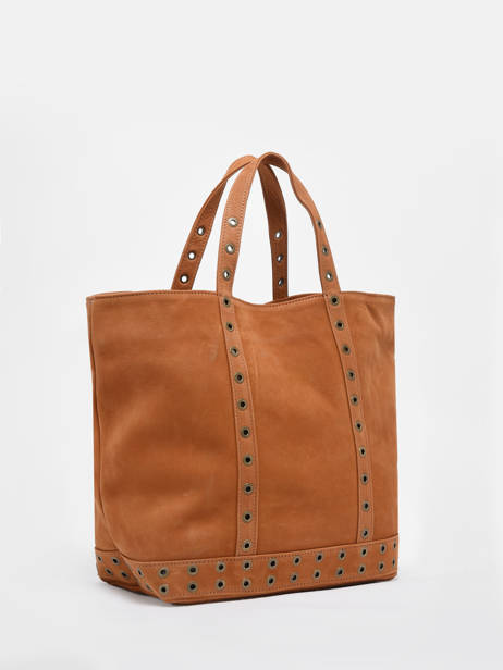 Sac Porté Main Cabas Cuir Cuir Vanessa bruno Marron cabas cuir 22V40413 vue secondaire 2