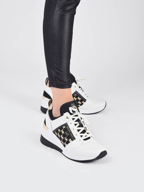 Sneakers Georgie En Cuir Michael kors Noir women T2GEFS3D vue secondaire 2