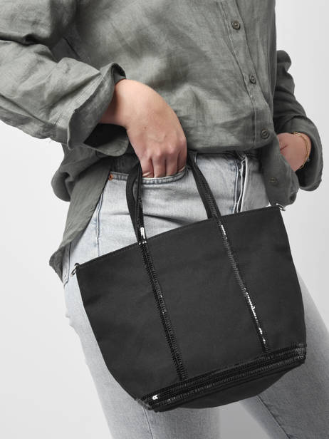 Handtas Le Cabas Pailletten Vanessa bruno Zwart cabas 1V40435 ander zicht 1