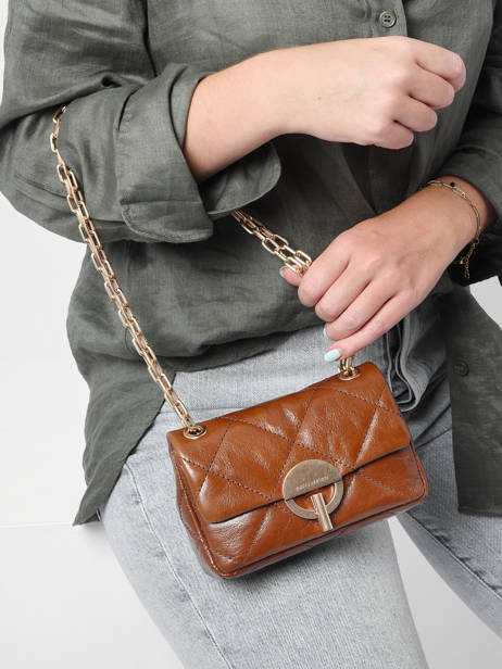 Sac Nano Moon En Cuir Vanessa bruno Marron moon 84V40326 vue secondaire 1
