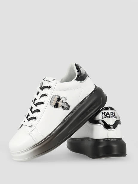 Sneakers Kapri Jellikonic En Cuir Karl lagerfeld Blanc women KL62533 vue secondaire 1