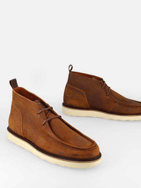 Derby Veterschoenen Dock Desert Uit Leder Schmoove Bruin men EFIS04AY ander zicht 2