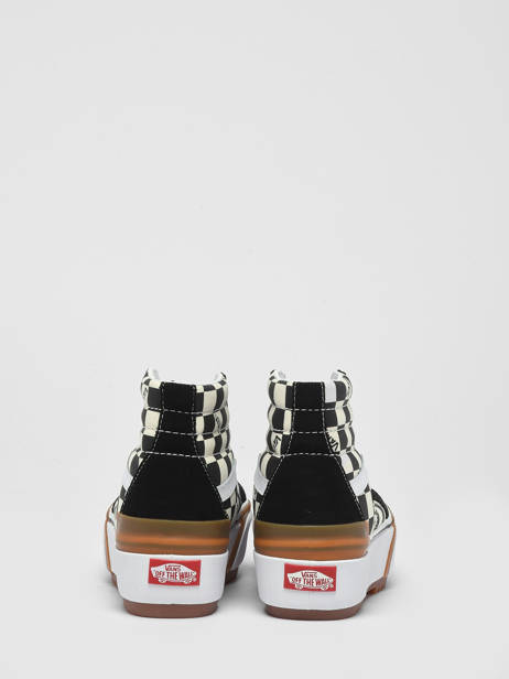 Sneakers Sk8-hi Stacked Vans Noir unisex 4BTWVLV1 vue secondaire 4