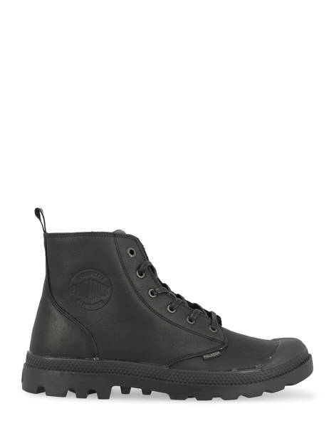 Bottines Pampa Zip En Cuir Palladium Noir unisex 76888008