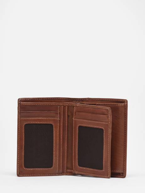 Portefeuille Porte Monnaie Cuir Basilic pepper Marron traveler BTRA91 vue secondaire 1