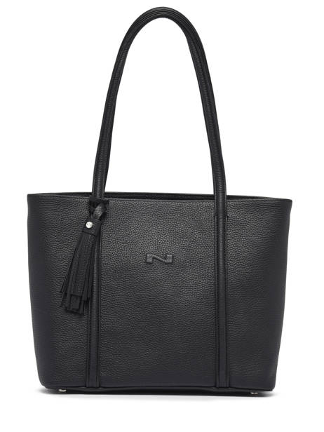 Shoppingtas Small Cabas Leder Nathan baume Zwart nathan 6