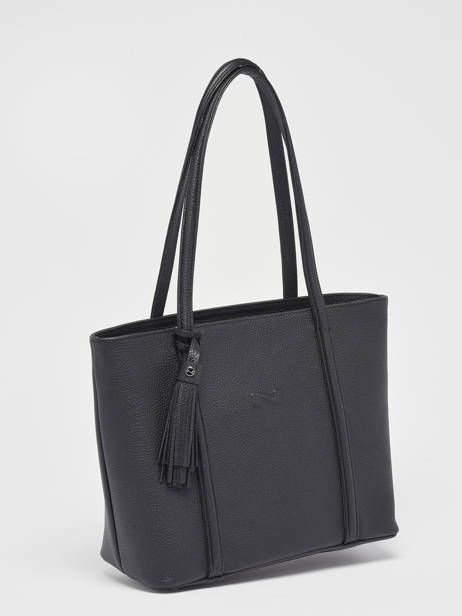 Shoppingtas Small Cabas Leder Nathan baume Zwart nathan 6 ander zicht 2