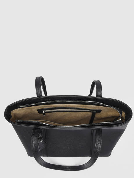 Shoppingtas Small Cabas Leder Nathan baume Zwart nathan 6 ander zicht 3