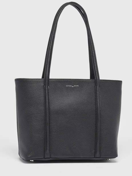 Shoppingtas Small Cabas Leder Nathan baume Zwart nathan 6 ander zicht 4