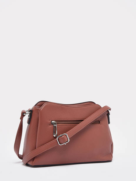 Cross Body Tas Grained Miniprix Bruin grained F2516 ander zicht 4