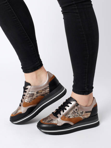 Olimpia Sneakers Uit Leder Mephisto Zwart women OLIMPI-S ander zicht 1