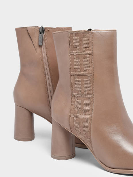 Enkellaarsjes Met Hak Uit Leder Tamaris Beige women 29 ander zicht 1