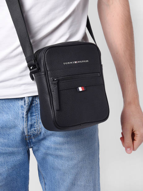 Sac Bandoulière Tommy hilfiger Noir essentiel AM09504 vue secondaire 1