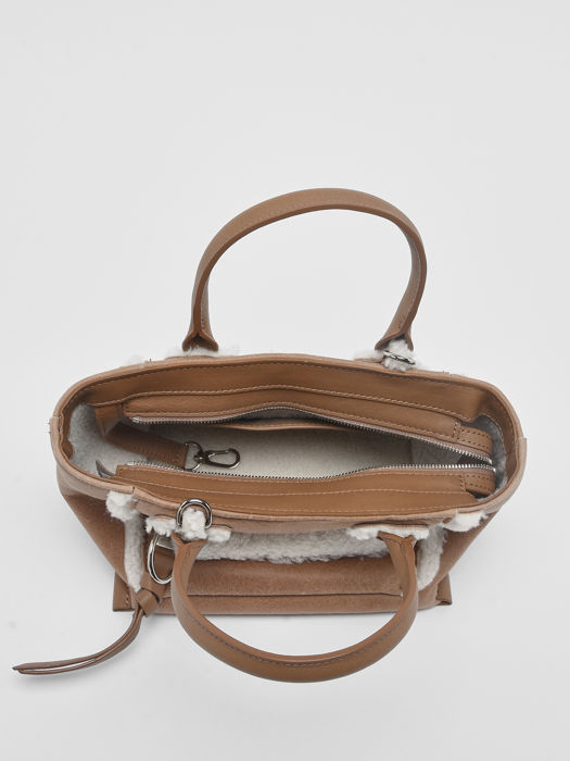 Longchamp Mailbox - shearling Handtas Bruin