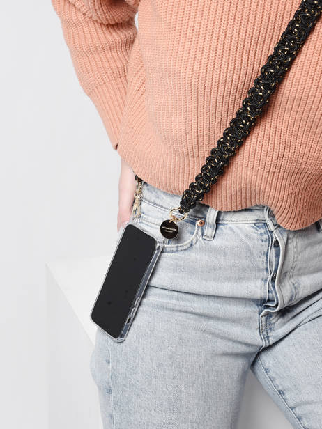 Schouderriem Voor Telefoonhoesje La coque francaise Zwart chaine LE308290 ander zicht 1