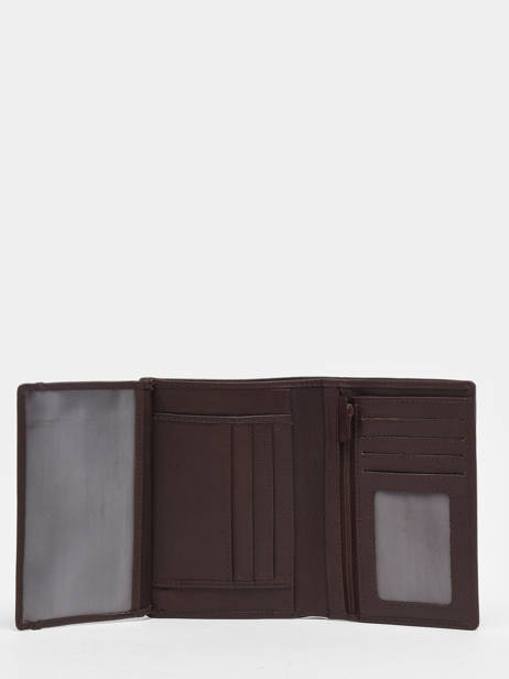 Portefeuille Porte-monnaie Cuir Wylson Marron portland 6 vue secondaire 2