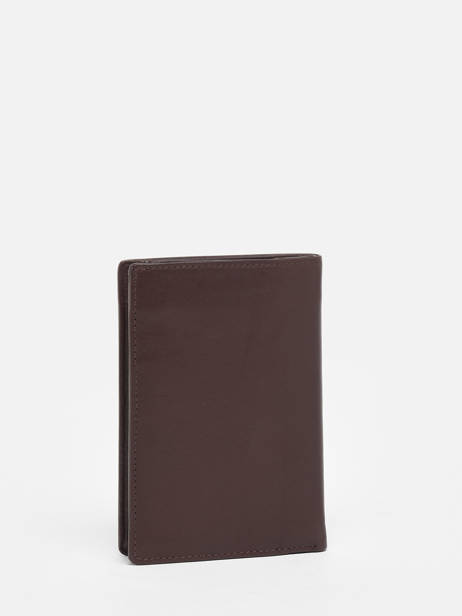 Portefeuille Porte-monnaie Cuir Wylson Marron portland 6 vue secondaire 3