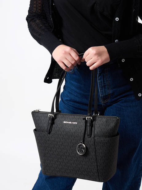 Sac Porté épaule Jet Set Item  Michael kors Noir jet set item S0STTT1B vue secondaire 1