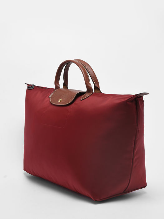 Longchamp Le pliage original Sac de voyage Rouge