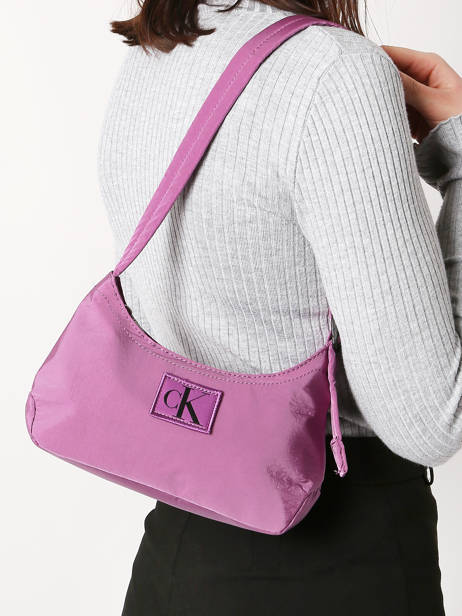 Sac Bandoulière City Calvin klein jeans Violet city nylon K610333 vue secondaire 1