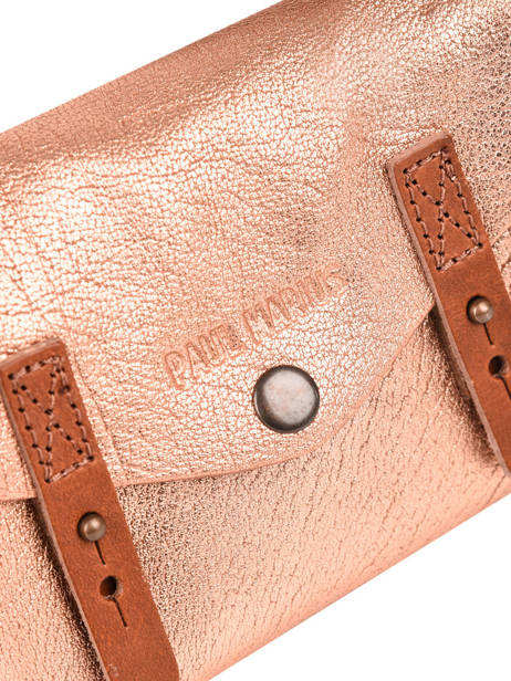 Cross Body Tas Mini Indispensable Leder Paul marius Goud vintage MINI ander zicht 2