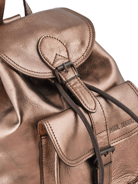 Sac à Dos Lebaroudeur Paul marius Rose vintage BAROUDEU vue secondaire 2