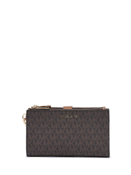 Portefeuille Jetset Logo Leder Michael kors Bruin jet set F1GJ6W4B