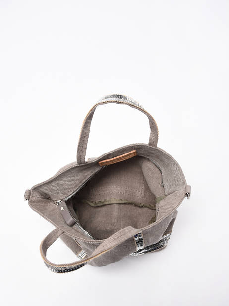 Cross Body Tas Baby Cabas Linnen Vanessa bruno Beige cabas lin 31V40410 ander zicht 3