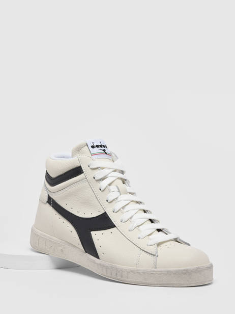 Sneakers Game High Waxed En Cuir Diadora Blanc unisex 89999060 vue secondaire 1