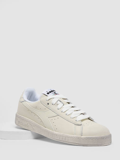 Sneakers Game Low Waxed En Cuir Diadora Blanc unisex 90000060 vue secondaire 2