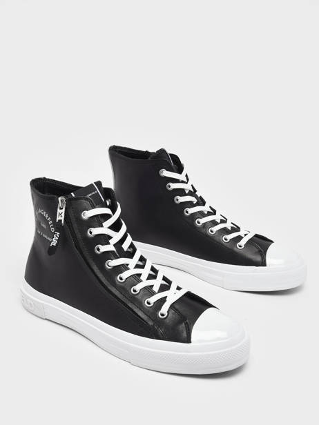 Sneakers Kampus Iii Maison En Cuir Karl lagerfeld Noir men KL50355 vue secondaire 3