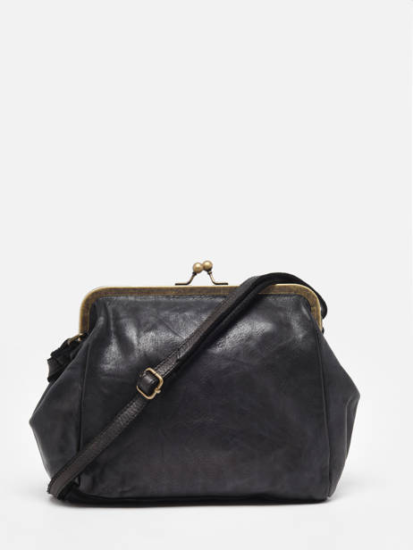 Cross Body Tas Heritage Leder Biba Zwart heritage BT22 ander zicht 4