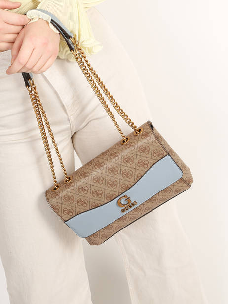 Sac Bandoulière Nell Logo Guess Marron nell logo SB873521 vue secondaire 1