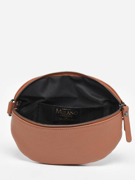 Sac Banane Caviar Cuir Milano Marron caviar CA19091B vue secondaire 3