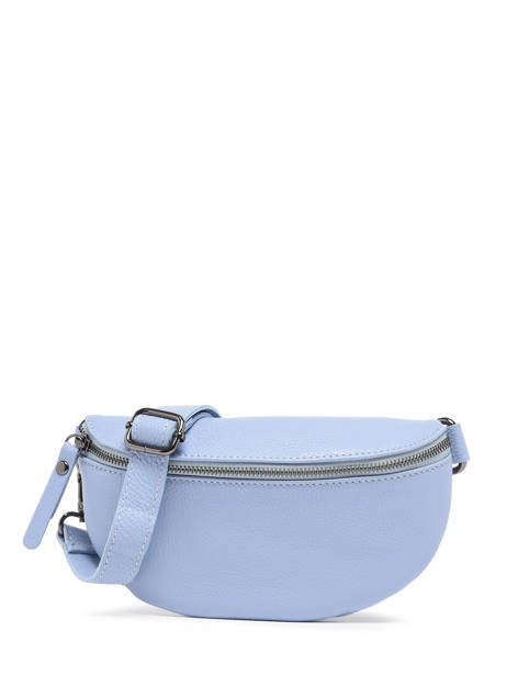 Sac Banane Milano Bleu caviar CA19091B
