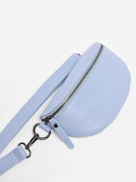 Sac Banane Milano Bleu caviar CA19091B vue secondaire 2