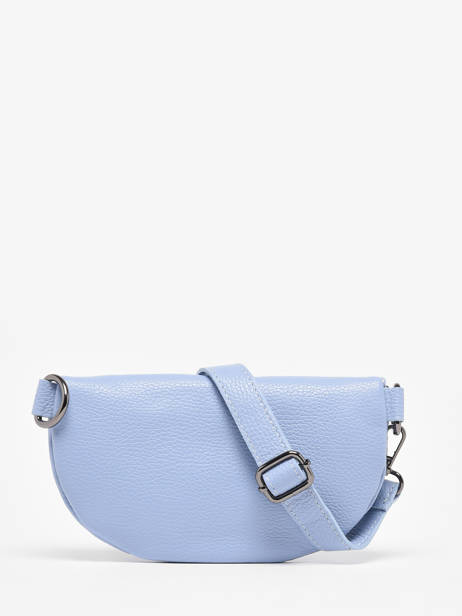 Sac Banane Milano Bleu caviar CA19091B vue secondaire 4