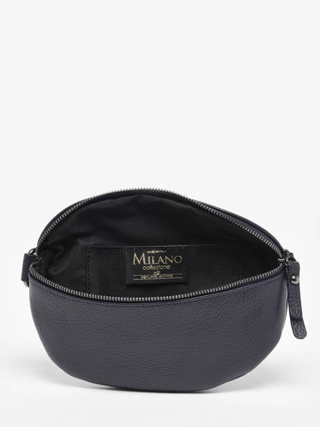 Sac Banane Caviar Milano Bleu caviar CA19091C vue secondaire 3