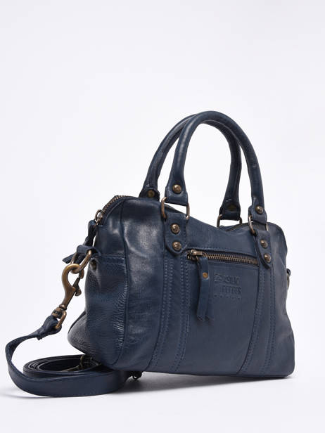 Cross Body Tas Cow Leder Basilic pepper Blauw cow BCOW57 ander zicht 1