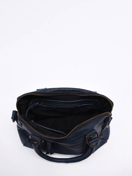 Cross Body Tas Cow Leder Basilic pepper Blauw cow BCOW57 ander zicht 2