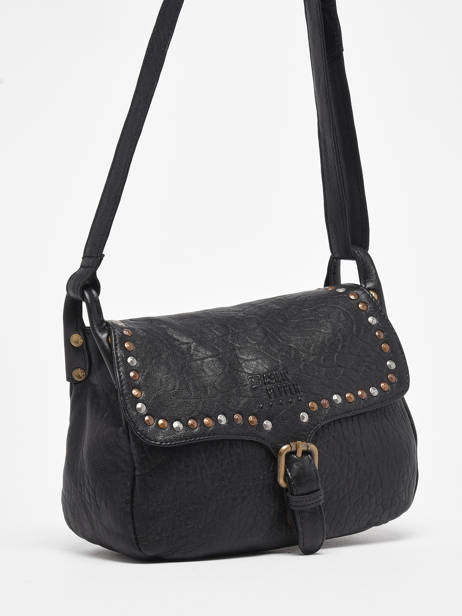 Sac Bandoulière Stone Cuir Basilic pepper Noir stone BSTN18 vue secondaire 2