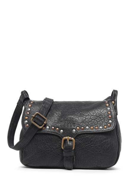 Sac Bandoulière Stone Cuir Basilic pepper Noir stone BSTN18