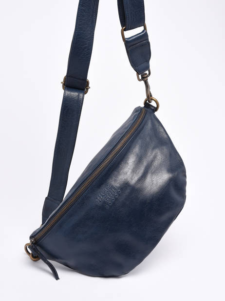 Heuptasje Cow Leder Basilic pepper Blauw cow BCOW54 ander zicht 2