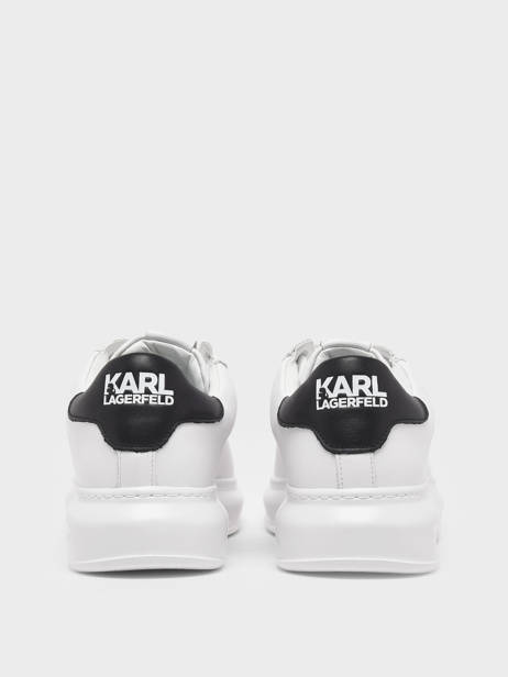 Sneakers Kapri Men Maison En Cuir Karl lagerfeld Blanc men KL52538 vue secondaire 3