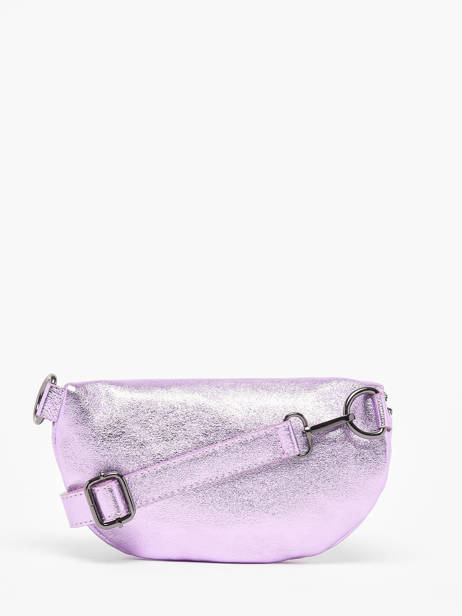 Sac Banane Nine Cuir Milano Rose nine NI19091N vue secondaire 4