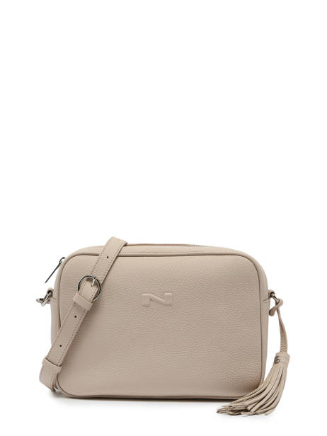 Cross Body Tas Camera Bag Leder Nathan baume Beige nathan 2