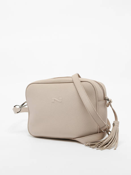 Cross Body Tas Camera Bag Leder Nathan baume Beige nathan 2 ander zicht 2